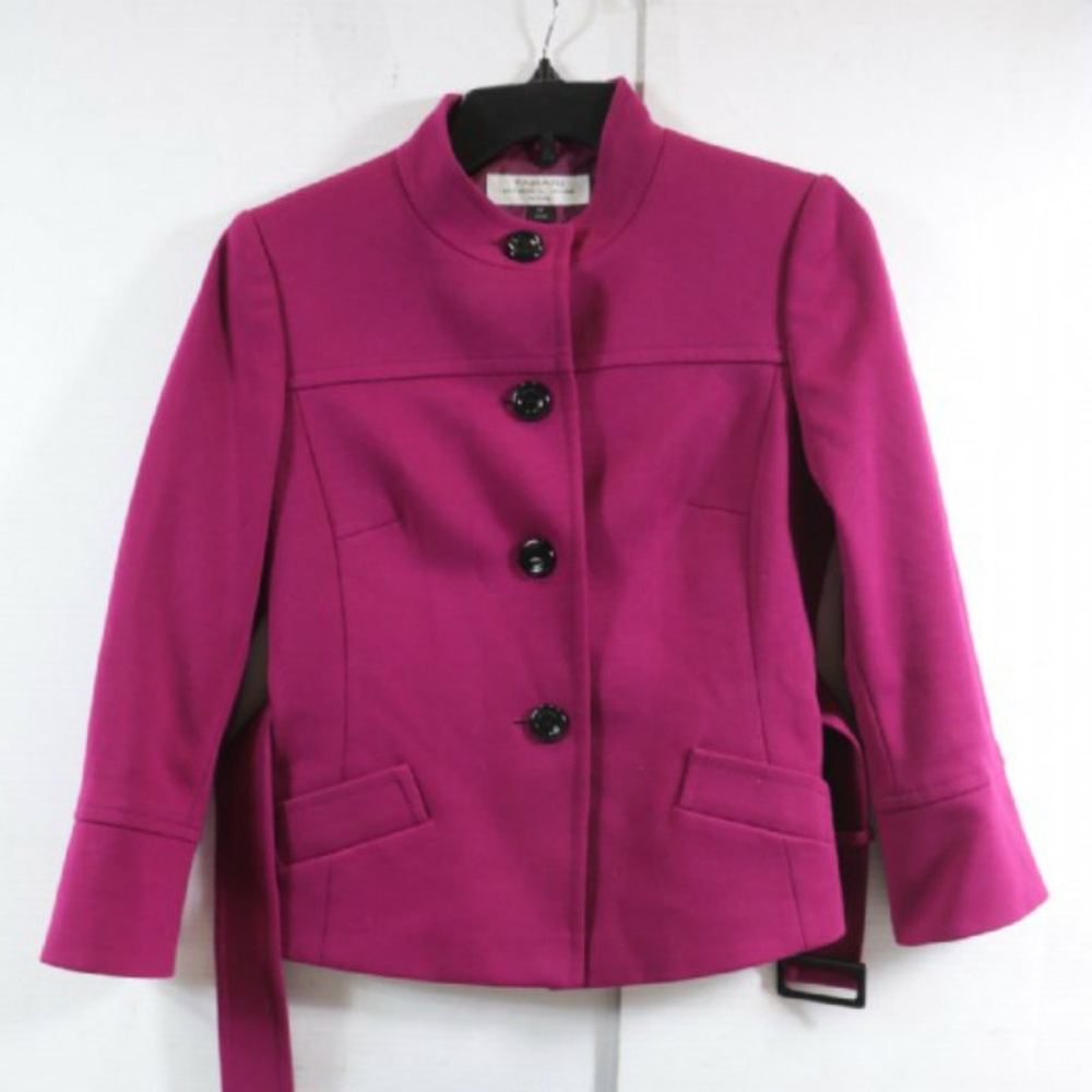 Tahari Belted Peacoat